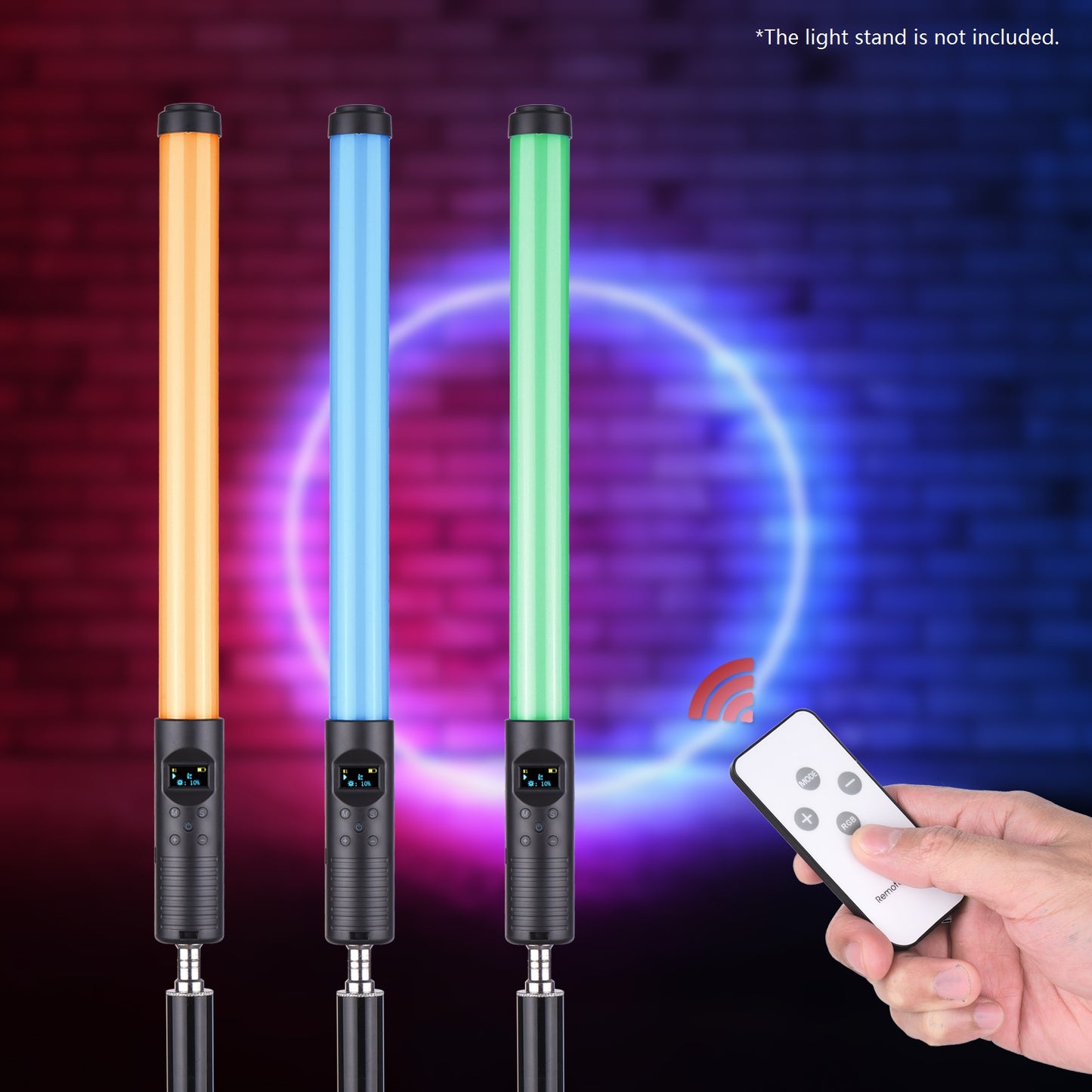 Dual Color Temperature Full-color Handheld  Stick LED Photography Light-filling Stick